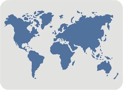 FINGERINSPIRE Plantilla de plantilla de mapa del mundo de 11.7 x 8.3 pulgadas, patrón de contorno de pintura de plástico para decoración del hogar,