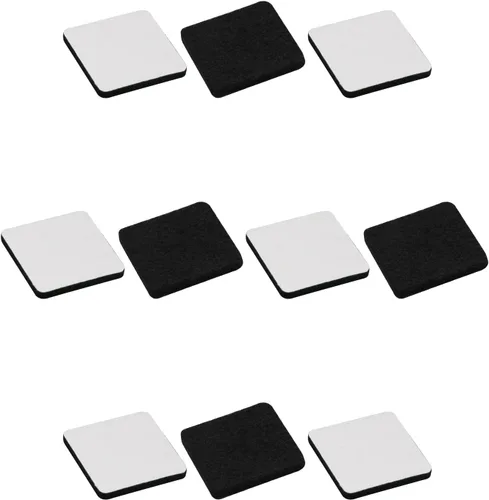 Miniatura 15 de 48 almohadillas de fieltro para muebles, almohadillas cuadradas de 0.63 pulgadas, protectores de suelo autoadhesivos antiarañazos para pies