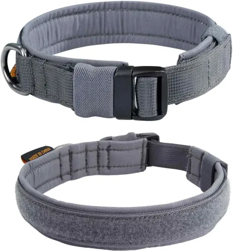 Miniatura 11 de EXCELLENT ELITE SPANKER Collar de nailon para cachorro, ajustable, suave, acolchado, resistente, hebilla de liberación rápida, ligero, sin Negro