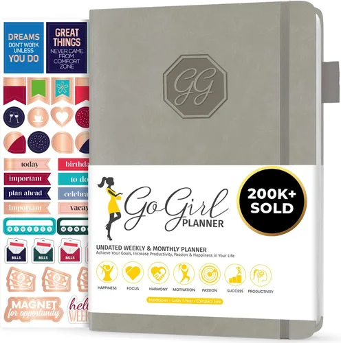 Miniatura 14 de GoGirl Agenda y organizador para mujer – Agenda semanal tamaño A5, diario de objetivos y agenda para mejorar la gestión del tiempo, la productividad