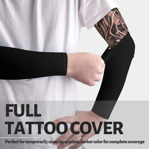 Miniatura 5 de HEGCOIIE Mangas de protección solar UV para hombres y mujeres, cubierta de tatuajes, manga de enfriamiento UPF 50 para golf, ciclismo