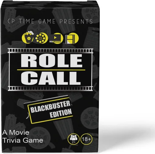 CP TIME Rol: Blackbuster Edition - Juego de preguntas de películas para adultos, juegos de cultura negra, diversión familiar, ideal para noches de