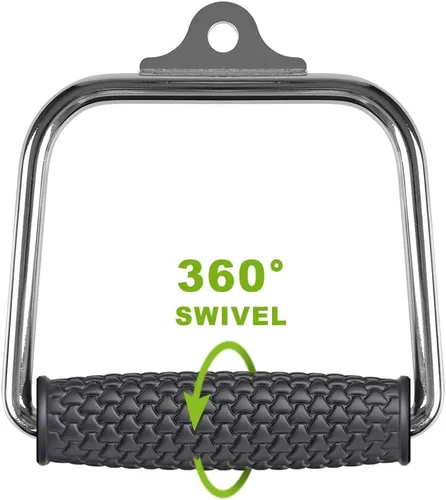 Miniatura 2 de Kipika Mango doble D resistente, accesorio de cable de barra en V, accesorio de fila para máquina de cable, antideslizante y cómodo, agarre