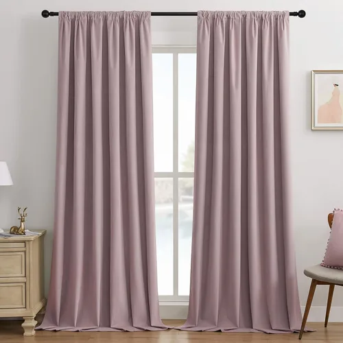 Miniatura 30 de Joydeco - Cortinas opacas 100% azul rey, 84 pulgadas, 2 paneles, cortinas de terciopelo azul rey de lujo para dormitorio y sala de estar, cortinas