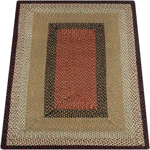 Miniatura 5 de Earth Rugs Alfombra rectangular, 2' x 6', Borgoña/Mostaza