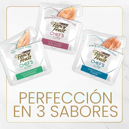 Miniatura 8 de Purina Fancy Feast - Paquete variado de golosinas naturales para gatos, puramente naturales, (paquete de 5) bolsas de 10