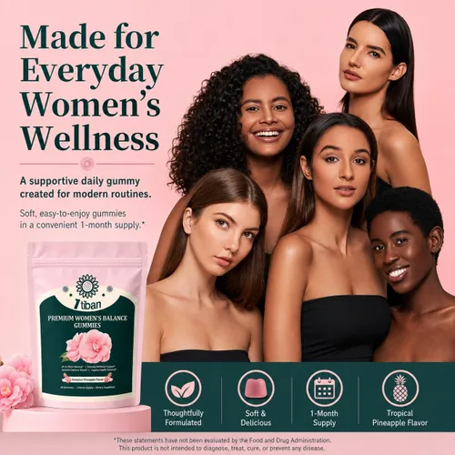 Miniatura 7 de Gomitas de Piña para Mujeres Equilibrio de pH, Probióticos Femeninos para la Salud Vaginal, Gomitas Nutritivas Femeninas, Apoyo Inmunológico