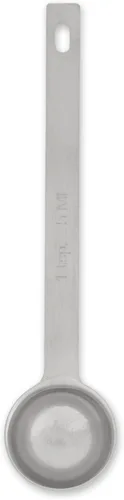 RSVP International Endurance Kitchen Collection cuchara medidora de stock abierto, acero inoxidable, apto para lavavajillas, 1 cucharadita
