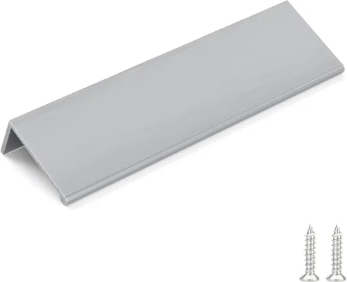 Miniatura 7 de Goldenwarm - Paquete de 10 tiradores negros de 2-1/2 pulgadas con borde de dedo, tiradores para cajones de cocina, color negro mate, manijas