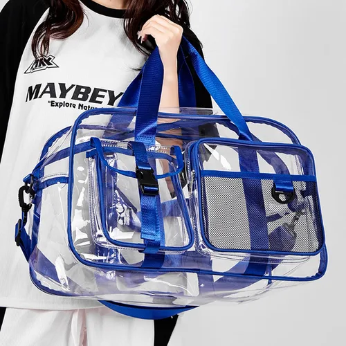 Miniatura 363 de Pequeña bolsa de gimnasio para mujer, bolsa de viaje con compartimento para zapatos