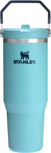 Miniatura 12 de Stanley IceFlow - Vaso con pajilla abatible con asa, de 20 onzas, tapa giratoria y popote abatible, botella de agua resistente a fugas, acero