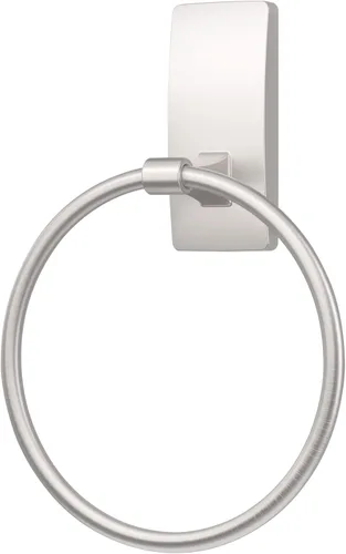 Miniatura 6 de Command Toallero de mano de níquel satinado con tiras Command resistentes al agua, organizador de baño resistente a la corrosión, soporta hasta 5
