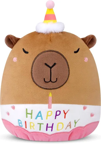 Miniatura 11 de Peluche de oso de peluche de cumpleaños de 8 pulgadas, juguetes de peluche de oso de peluche de cumpleaños suave, decoración de fiesta para niños