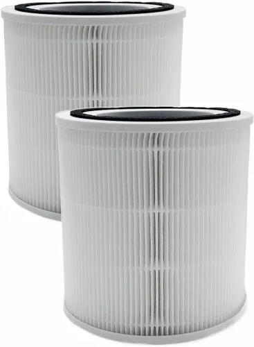 Miniatura 5 de Paquete de 2 filtros de repuesto TT-AP005 compatibles con purificador de aire TaoTronics he-pa, 3 en 1 H13 True he-pa con prefiltro de carbón