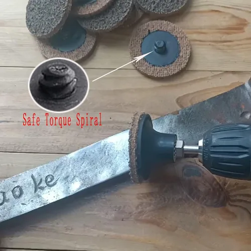 Miniatura 6 de 20 discos de acondicionamiento de superficie de 2 pulgadas, discos de lijado de cambio rápido, rueda gruesa de desbarbado para amoladora