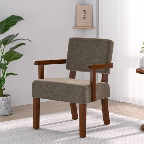 Miniatura 14 de FAGAGA Silla decorativa, sillas de sala de estar de gran tamaño con asiento suave y reposabrazos para salas de estar y comedor
