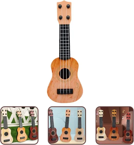 Miniatura 9 de STOBOK Juguete musical de guitarra para niños, mini ukelele clásico, instrumento educativo musical para niños, principiantes, escuela