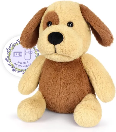 Miniatura 11 de SuzziPals Perro gran boyero suizo de peluche calefactable y enfriable, almohadilla térmica apta para microondas para calma y relajación, perro