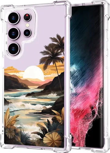 Miniatura 64 de Hungo Funda compatible con Samsung Galaxy S23 con diseño floral y bonito diseño transparente, femenino para mujeres y niñas, con hermoso clavel