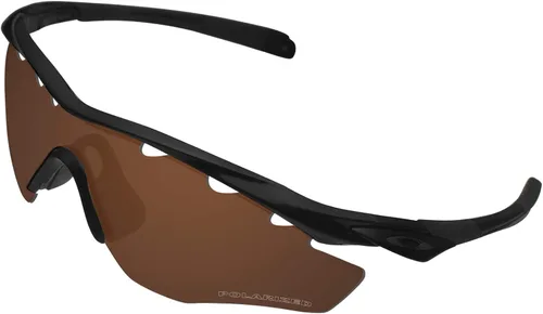 Miniatura 2 de BroLizard - Lente polarizada para gafas de sol Oakley M2 con ventilación, marrn