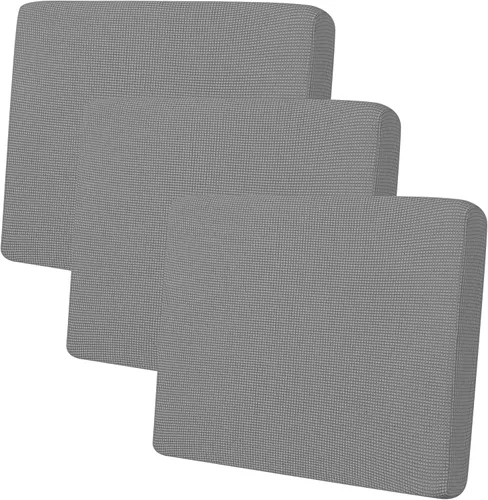 Miniatura 51 de Easy-Going - 4 Fundas de cojín elásticas para sofá seccional, izquierda/derecha, en forma de L, funda de asiento antideslizante, suave, flexible