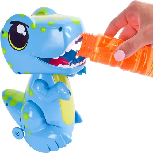 Miniatura 6 de Bump N Go Dino - Soplador de burbujas en movimiento para niños, luces y sonidos, burbujas de dinosaurio, giros y movimientos, juguete exterior