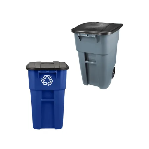 Miniatura 7 de Rubbermaid Commercial Products BRUTE Contenedor de Basura/Desperdicios Rodante con Ruedas, 95 Gal, Gris, para Restaurantes/Hospitales/Oficinas/Área