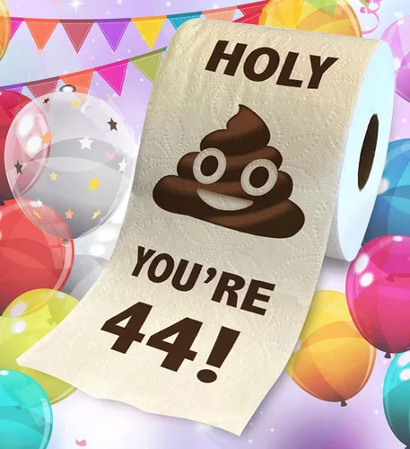Miniatura 2 de Printed TP Holy You're 44 Birthday - Papel higiénico para regalo de cumpleaños 44, divertido regalo de broma de papel higiénico, novedad y únicos