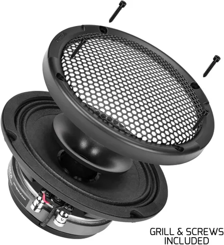 Miniatura 4 de PRV AUDIO Altavoz coaxial de audio para automóvil de 6.5 pulgadas poco profundo 6CX380-4 Altavoz delgado con controlador de tweeter incorporado