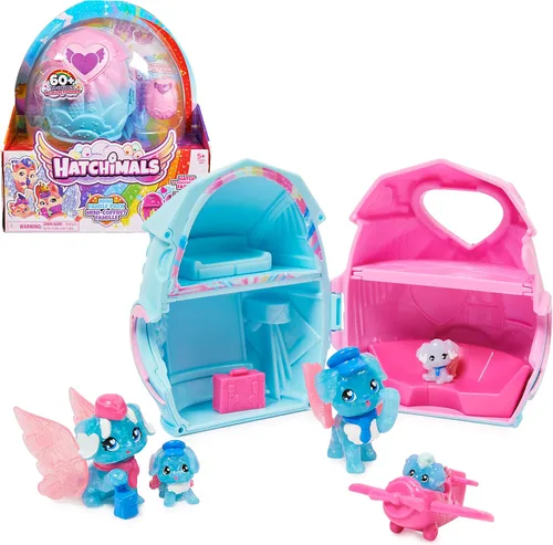 Hatchimals CollEGGtibles, paquete familiar de juego en casa con 3 personajes y hasta 3 bebés sorpresa (el estilo puede variar), juguetes para niñas