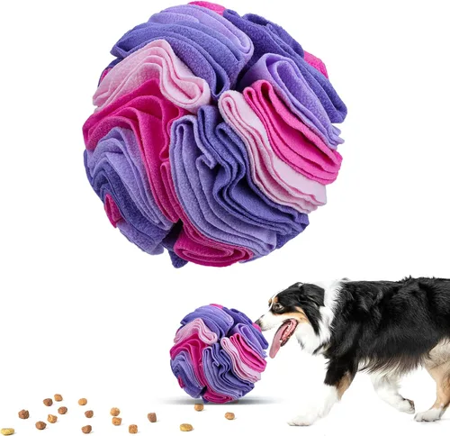 Pelota de olfateo para mascotas, bola interactiva para perros ciegos, entrenamiento para aliviar el estrés, juguetes de enriquecimiento para perros,