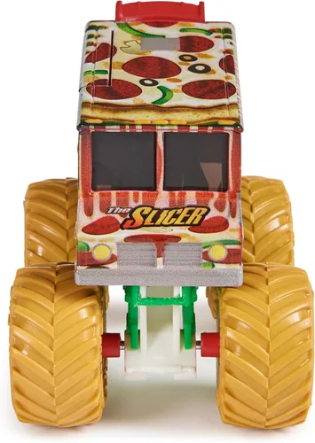 Miniatura 4 de Monster Jam, Camión monstruo oficial de The Slicer, vehículo fundido a presión, escala 1:64, juguetes para niños a partir de 3 años