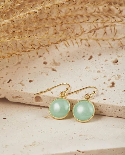 Miniatura 4 de 14K Gold Earrings for Women Handmade Green Jade Jewelry Green Stone Earrings for Women Dangle Birthstone Earrings Gift for Anniversary Graduation