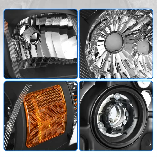 Miniatura 4 de DWVO Conjunto de faros delanteros compatible con Chevy Cobalt 2005-2010/Pontiac Pursuit 2005-2006/Pontiac G5 2007-2009 para el lado del conductor