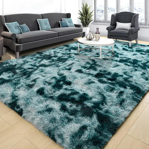 Miniatura 23 de Tepook Alfombras súper suaves y esponjosas para sala de estar, alfombras de área de 8 x 10 pies para dormitorio, alfombra moderna peluda, alfombras