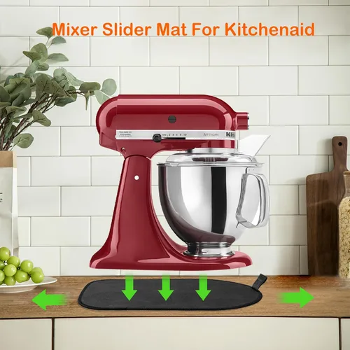 Miniatura 4 de Tapete deslizante para batidora de pie Kitchenaid con organizadores de cable flexible para electrodomésticos KitchenAid de 4.5 a 8 cuartos de galón