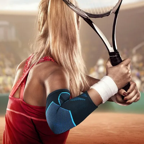 Miniatura 4 de Manga de soporte de brazo, manga de compresión de codo (1 par), coderas de tenis para tendinitis y codo de tenista, mangas de apoyo de brazo