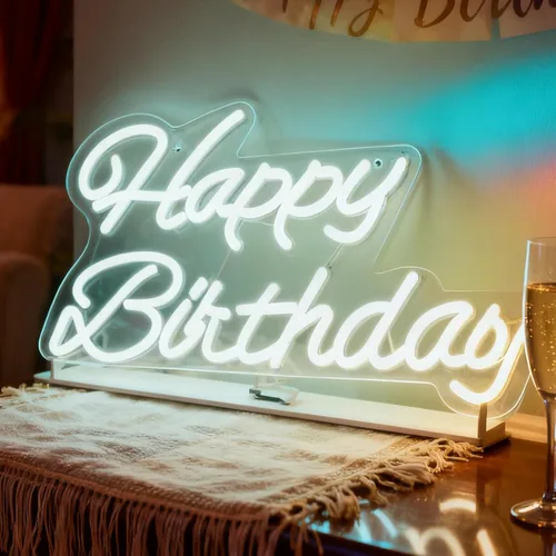 Miniatura 14 de Letrero de neón LED con texto en inglés "You Belong Here", luz de neón decorativa regulable alimentada por USB, para el hogar, sala de estar