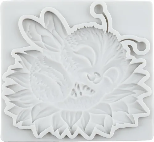 Miniatura 9 de Lingzhi Molde de silicona para fondant de abejorros para decoración de pasteles, decoración de cupcakes, chocolate, caramelo, azúcar, goma de Gris
