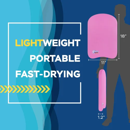 Miniatura 2 de Sunlite Sports Tabla de Patadas para Natación - Talla Única para Todos - Una Gran Ayuda de Entrenamiento para Niños y Adultos 8) Rosa estándar