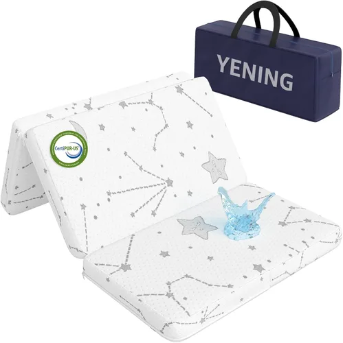 Miniatura 9 de YENING Pack and Play - Cubrecolchón Baby Pack N Play Colchones para parque infantil y corral con funda lavable de 38 x 26 x 1 pulgada, 1 paquete