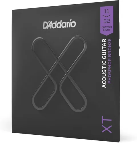 Miniatura 16 de D'Addario Cuerdas para guitarra acústica, XT con revestimiento de bronce fosforoso, XTAPB1047, calibre extra ligero 10-47, juego de 6 cuerdas