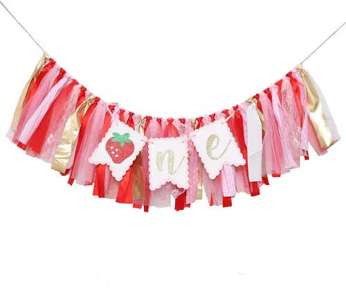 Miniatura 6 de Cartel para silla alta con temática de bayas y fresas, accesorio de fotos de pastel de aplastamiento, decoración de fondo de fotos de primer