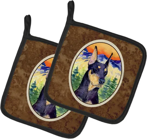 Miniatura 139 de Caroline's Treasures SS8617PTHD - Juego de soportes para ollas de cocina resistentes al calor, almohadillas calientes para horno para cocinar, Husky