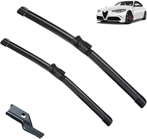 Compatible con Alfa Romeo Giulia 952 2015 2016 2017 2018 2019 Escobillas Escobillas Cortadores Accesorios (Color : LHD)