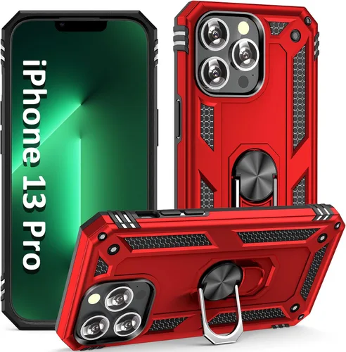 Miniatura 19 de ADDIT i Phone 13 Pro Max - Funda para iPhone 13 Pro Max, con anillo de soporte, soporte ajustable, grado militar, protección resistente, a prueba