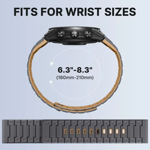 Miniatura 7 de Bandletic Compatible con Garmin Fenix 6X/7X Banda, Banda de Reloj Magnética de Silicona Suave Quickfit de 26mm de Reemplazo para Fenix 8 51mm/7X 6X