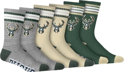 Miniatura 12 de Ultra Game Men's NBA Official Athletic Cushioned Secure Fit Team Crew Socks-3 Pack