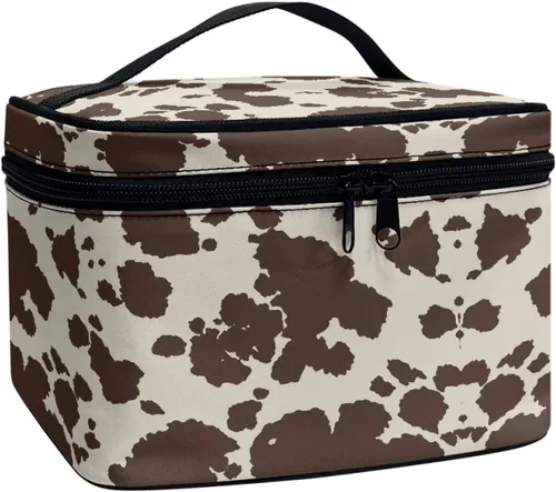 Miniatura 22 de 60S Groovy Hippie Flower Pink Pattern Travel Makeup Bags for Women Portable Tote Cosmetic Case with Carry Handle Toiletry Accessories Storage