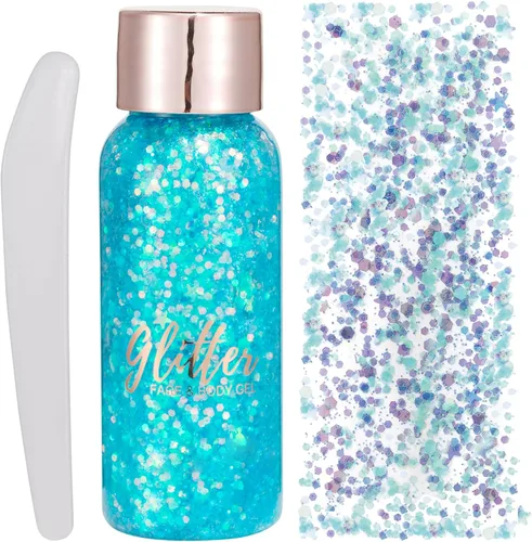 Miniatura 11 de Brillantina gruesa líquida con lentejuelas de sirena, para sombra de ojos, gel corporal, festival, cosmético para cara, uñas, maquillaje, de larga
